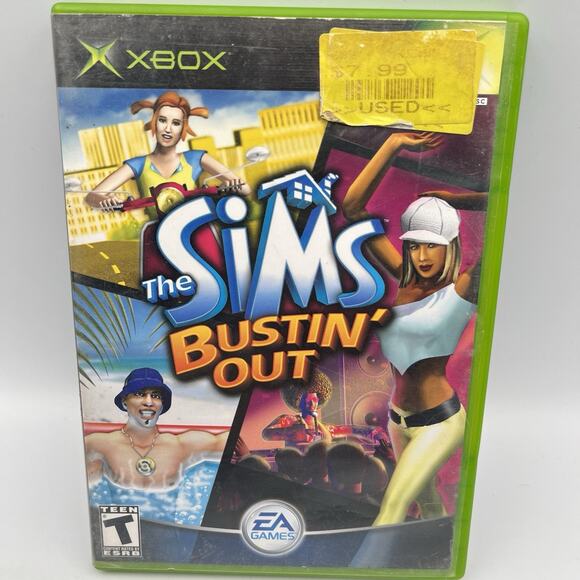 Sims Bustin' Out (Microsoft Xbox, 2003) NO MANUAL TESTED WORKS - Picture 1 of 6